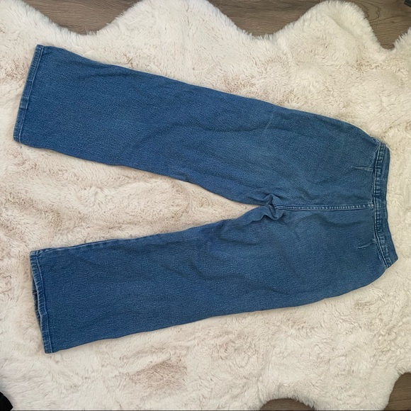 Vintage Wide Leg Tapered Jeans - Picture 2 of 4